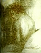 kathe kollwitz kvinnlig ryggakt oil painting on canvas